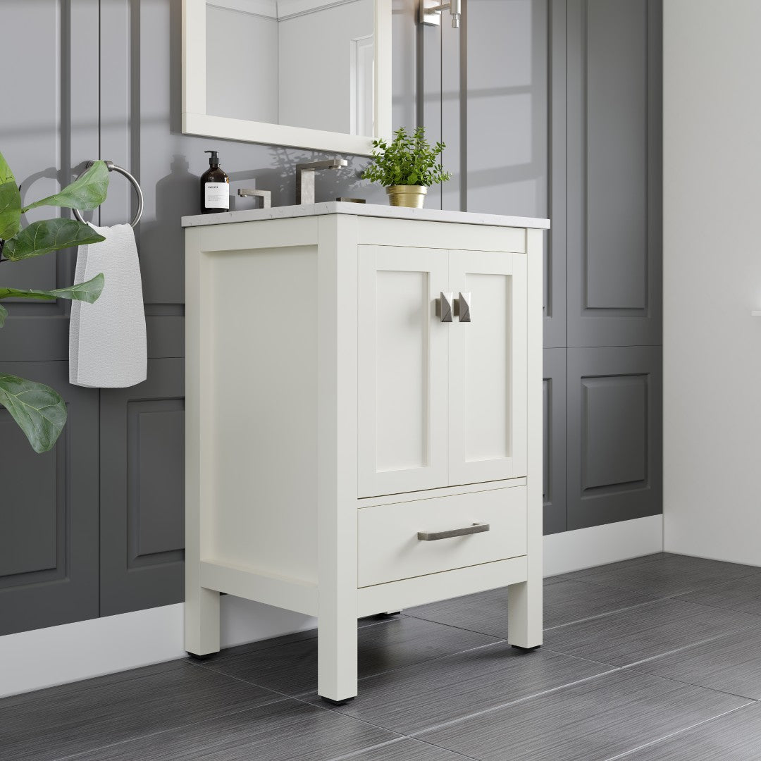 Eviva Aberdeen Bath Vanity with Counter Top and Undermount Porcelain Sink (24"-96")