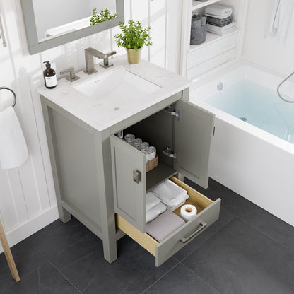 Eviva Aberdeen Bath Vanity with Counter Top and Undermount Porcelain Sink (24"-96")