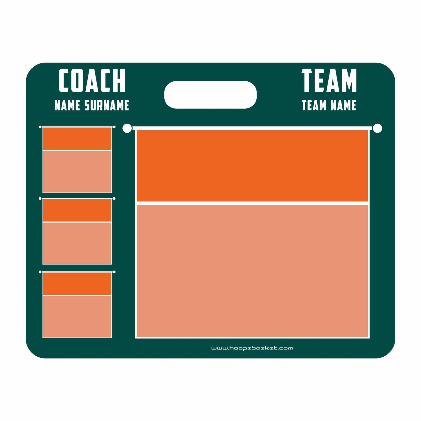 Custom Volleyball Magnetic Coaching Board 15.7'' x 12.6'' / 40 cm x 32 cm