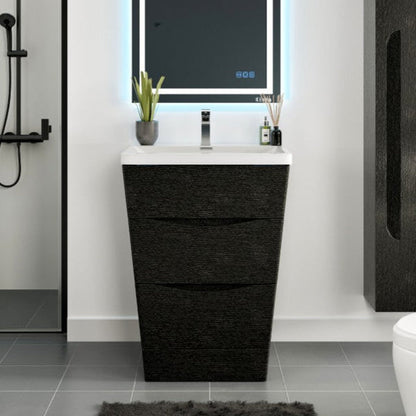 Eviva Victoria Bath Vanity with Acrylic Top and Integrated Sink (25"-32")
