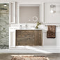 Eviva Ciocco Wall Mount Bath Vanity with Solid Surface Top and Integrated Sink
