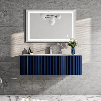 Eviva Dolce Vita Wall Mount Bath Vanity with Solid Surface Top and Integrated Sink
