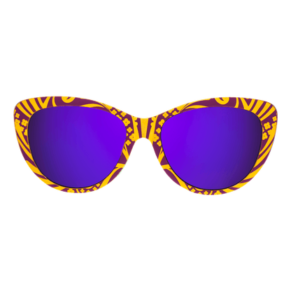"Don't Ask How I Got These" Mardi Gras Glam G Polarized Sunglasses