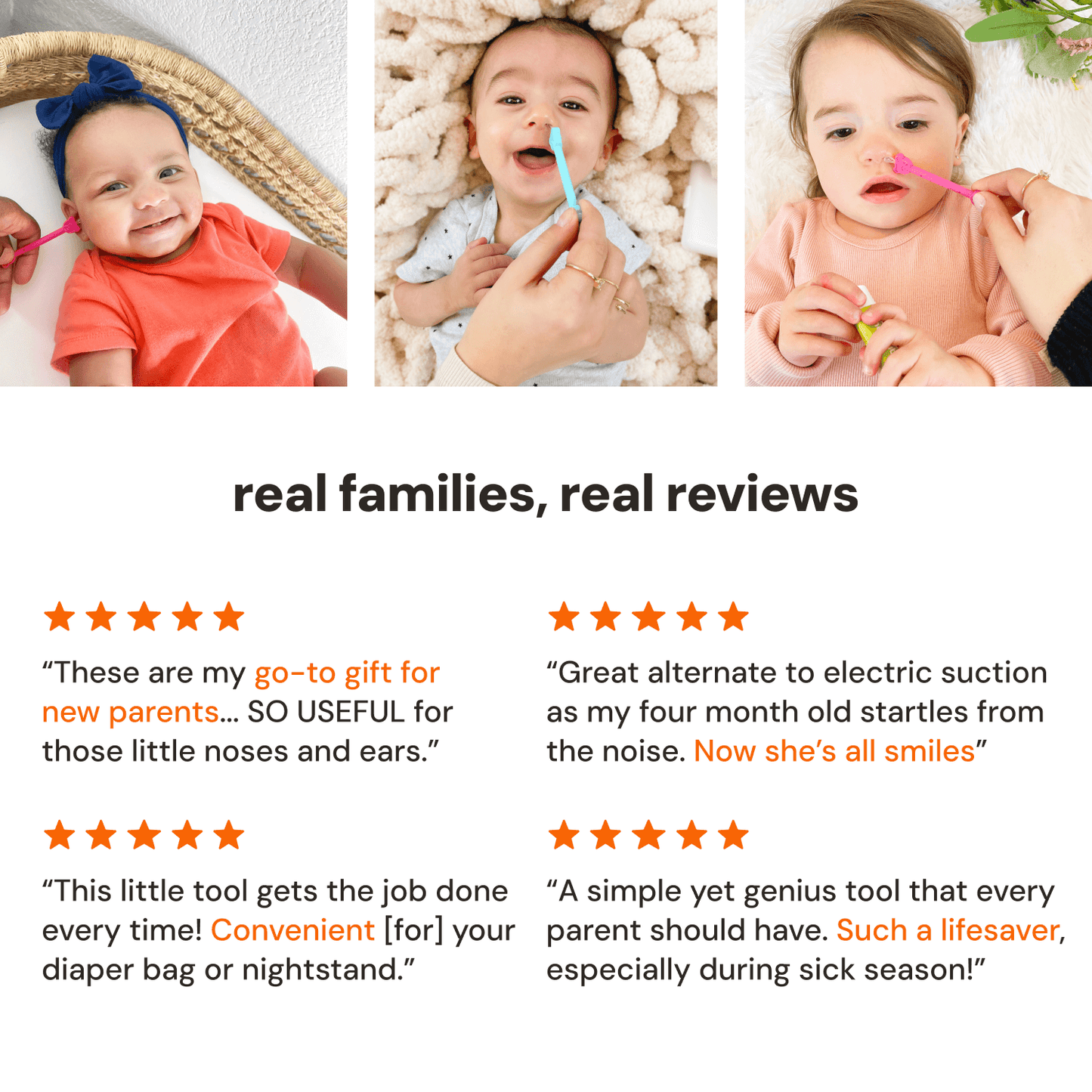 oogiebear 3-pack booger picker