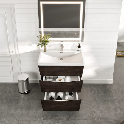 Eviva Victoria Bath Vanity with Acrylic Top and Integrated Sink (25"-32")