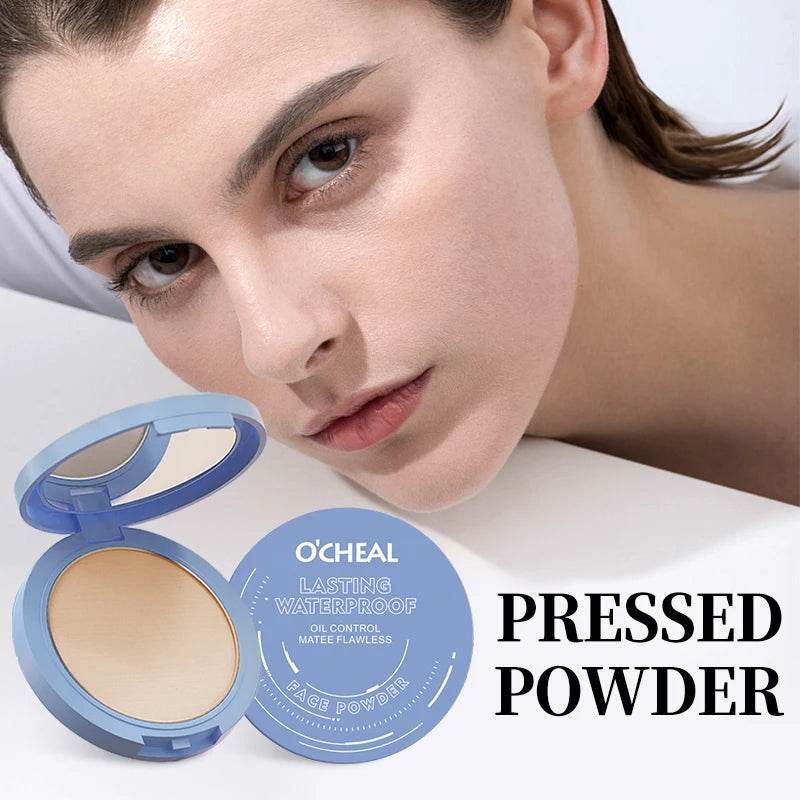 Long-Last Makeup Powder Cake – Oil Control & Flawless Finish!