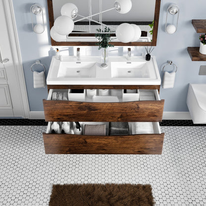 Eviva Smile Bath Vanity with Acrylic Top and Integrated Sink (24"-48")