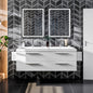 Eviva Surf Wall Mount Bath Vanity with Acrylic Top and Integrated Sink (36"-57")