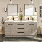 Eviva Lugano Bath Vanity with Acrylic Top and Integrated Sink (24"-84")