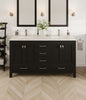 Eviva London Bath Vanity with Carrara Quartz Top and Undermount Porcelain Sink (20"-60")