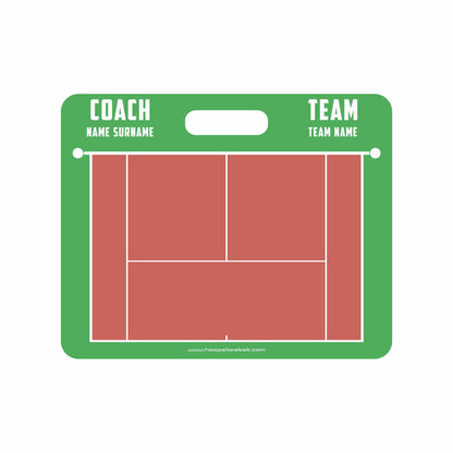 Custom Tennis Magnetic Coaching Board 11.4'' x 9.4'' / 29 cm x 24 cm