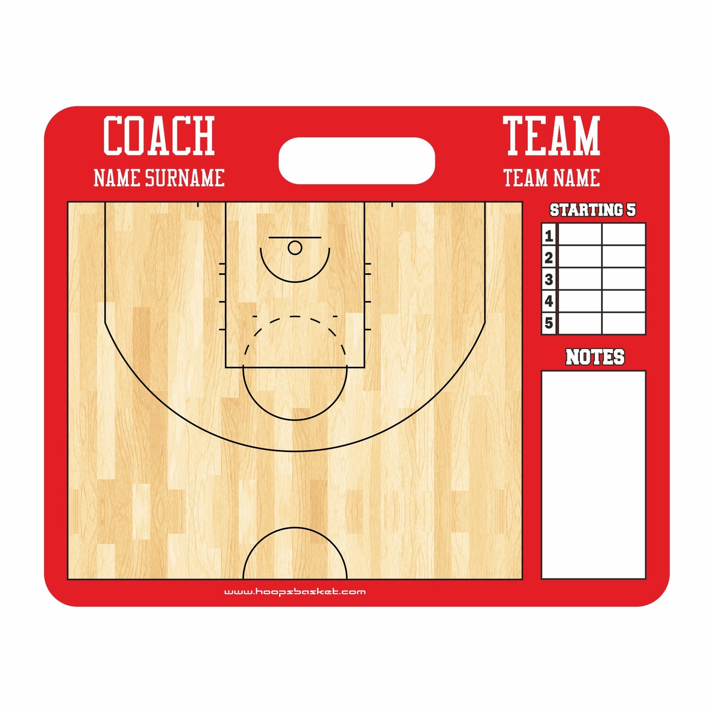 WNBA Custom American Style Magnetic Coaching Board 22'' x 17.5'' / 56 cm x 45 cm
