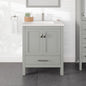 Eviva London Bath Vanity with Carrara Quartz Top and Undermount Porcelain Sink (20"-60")