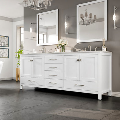 Eviva Aberdeen Bath Vanity with Counter Top and Undermount Porcelain Sink (24"-96")