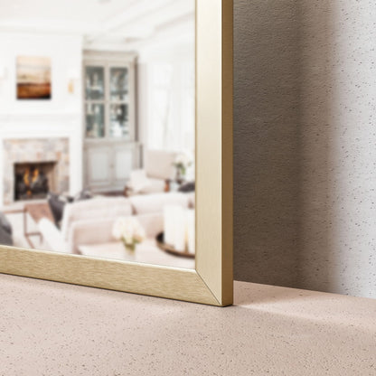Eviva Gold Gold Metal Framed Mirror