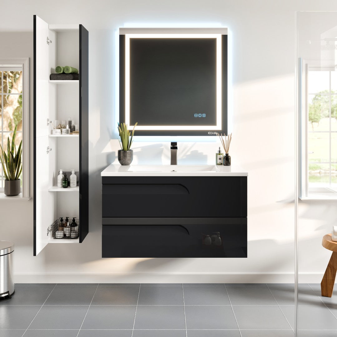 Eviva Joy Bath Vanity with Porcelain Top and Integrated Sink (24"-40")