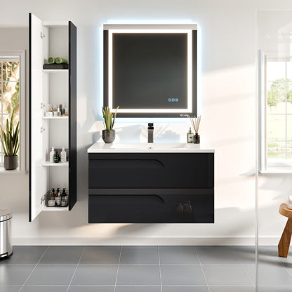 Eviva Joy Bath Vanity with Porcelain Top and Integrated Sink (24"-40")