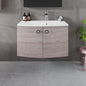 Eviva Romina Wall Mount Bath Vanity with Acrylic Top and Integrated Sink