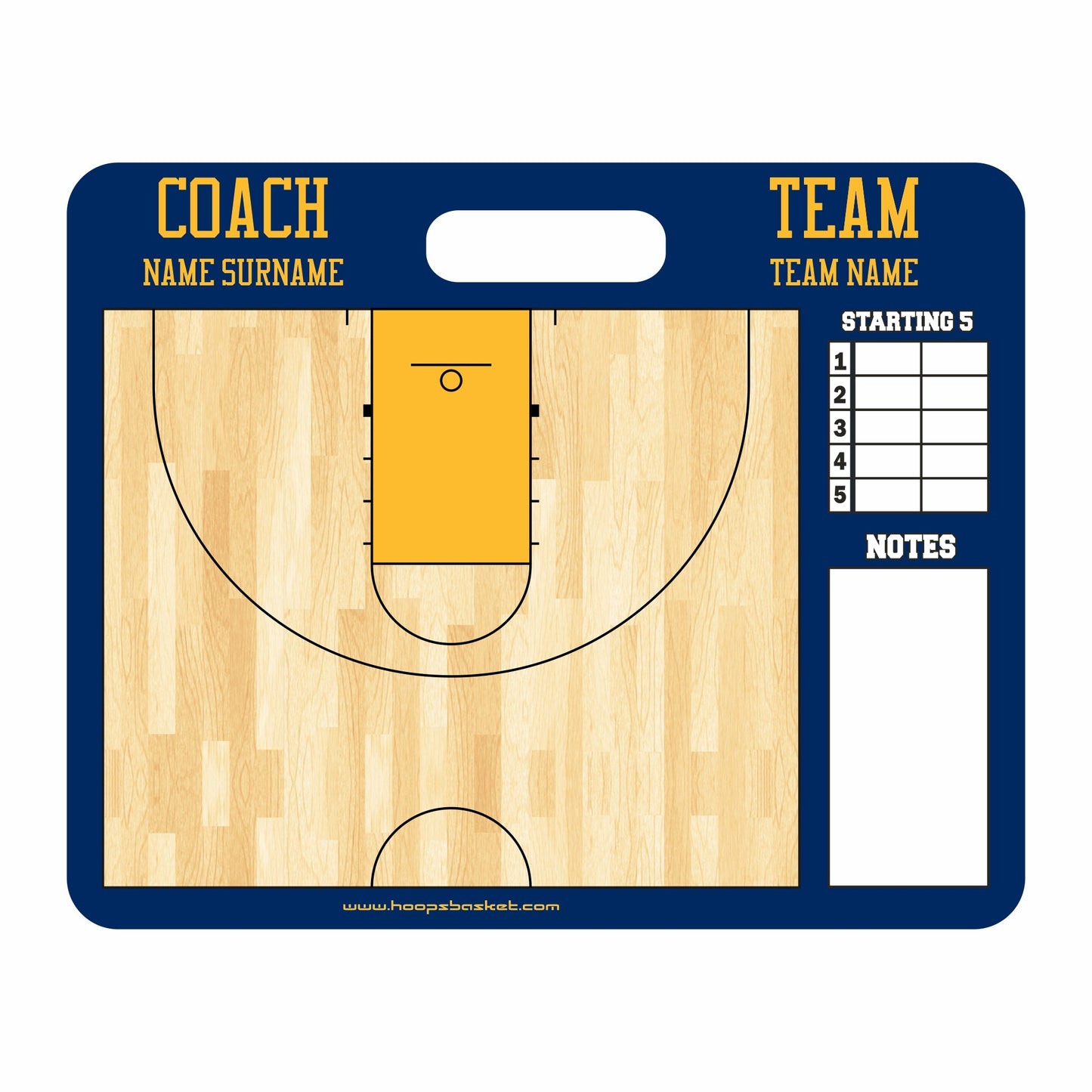 WOMEN'S NCAA Custom American Style Magnetic Coaching Board 22'' x 17.5'' / 56 cm x 45 cm