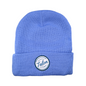 Blue Knit Beanie w/ White Talon Circle Logo