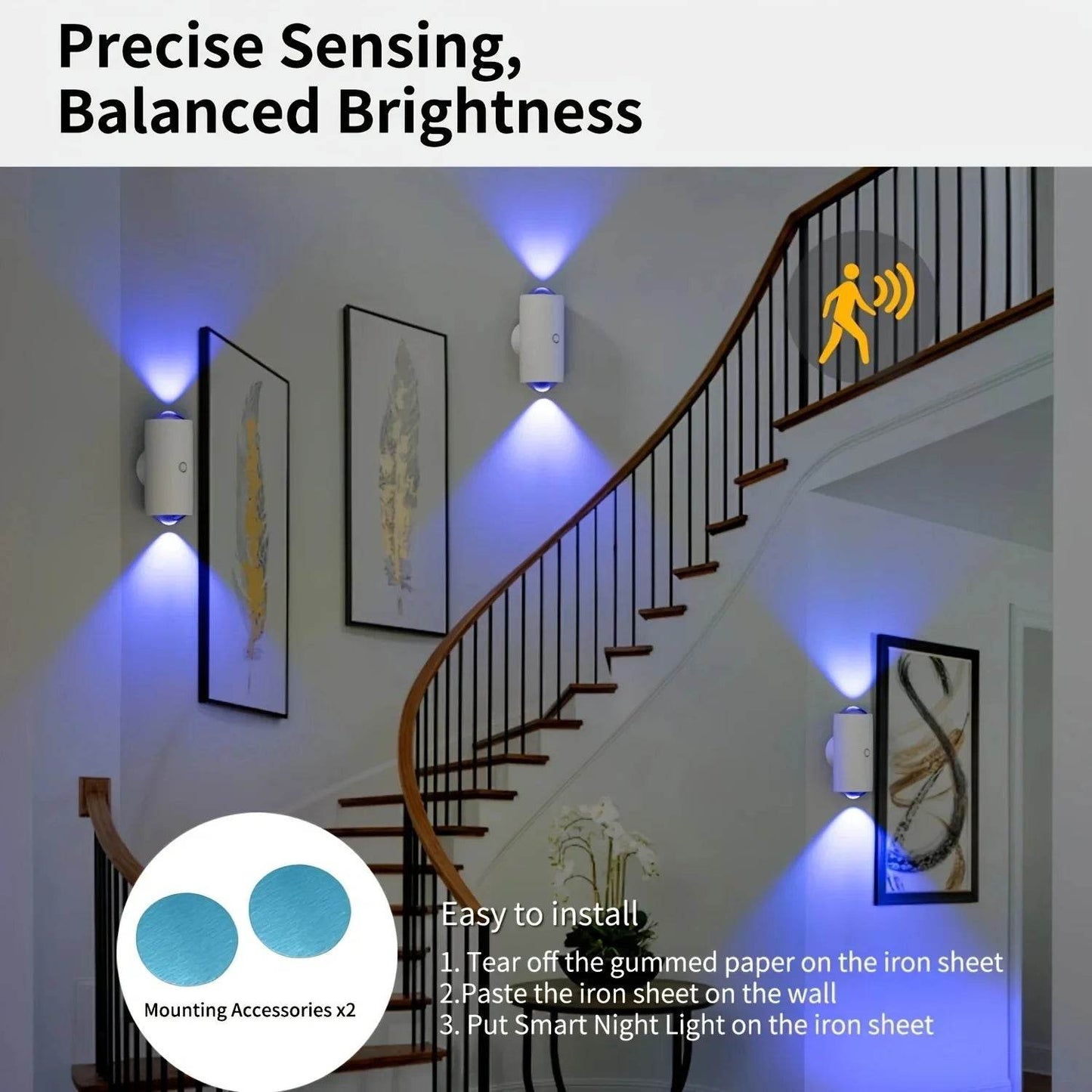 RGB Infrared Sensor Lamp – Smart Rechargeable Motion Light with Touch Control & Color-Changing Glow