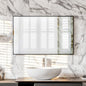 Eviva Black Black Metal Framed Mirror