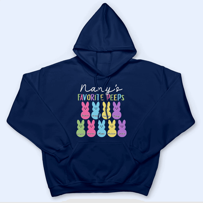 Grandma's Favorite Bunny Easter Bunnies - Personalized Custom T Shirt - Easter, Birthday, Loving, Funny Gift for Grandma/Nana/Mimi, Mom, Wife, Grandparent