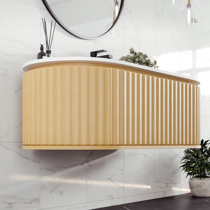 Eviva Haven Wall Mount Bath Vanity with Solid Surface Top and Integrated Sink (39"-71")
