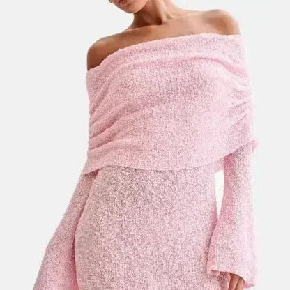 25 Edition – Off-Shoulder Knit Bodycon Dress