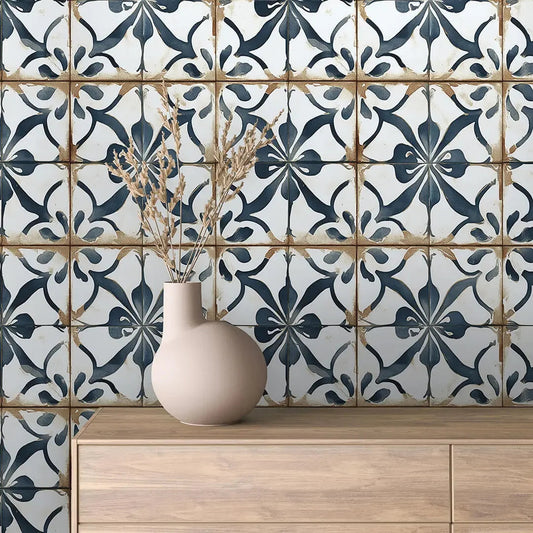 Aegean Starburst Tile Wallpaper