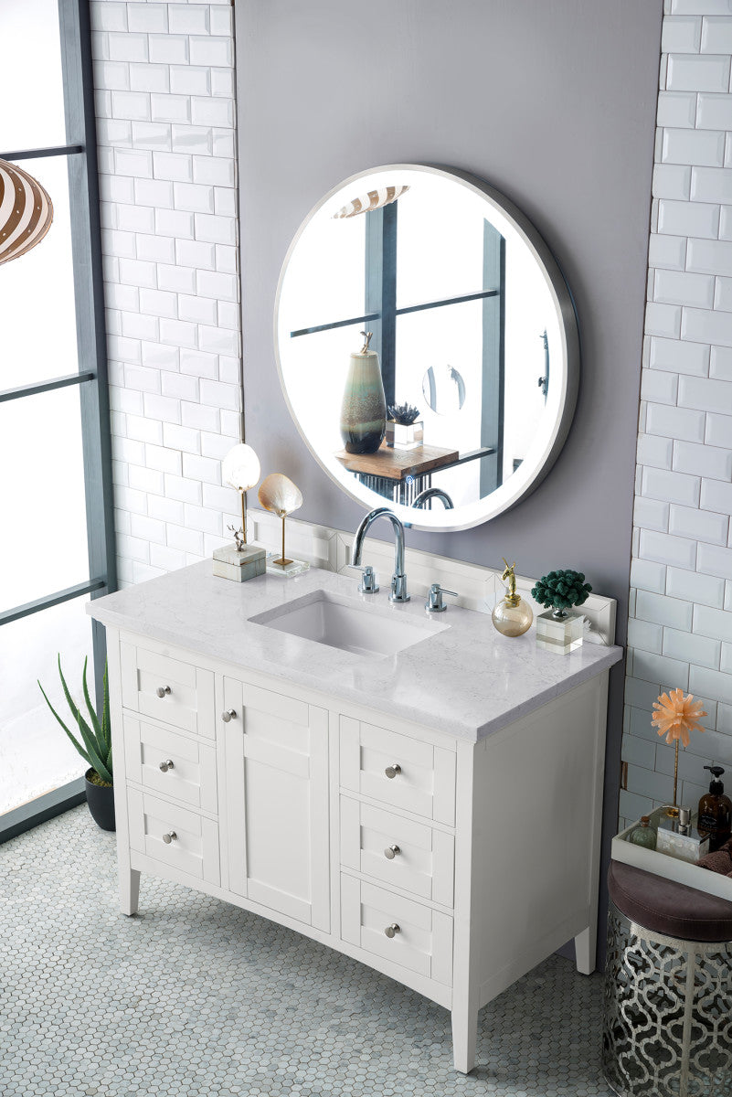 Palisades 48" Single Vanity Cabinet, Bright  White