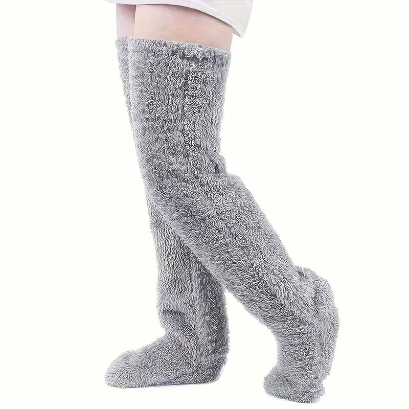 Over-Knee Fuzzy Warmth You’ll Love 🧦❄️