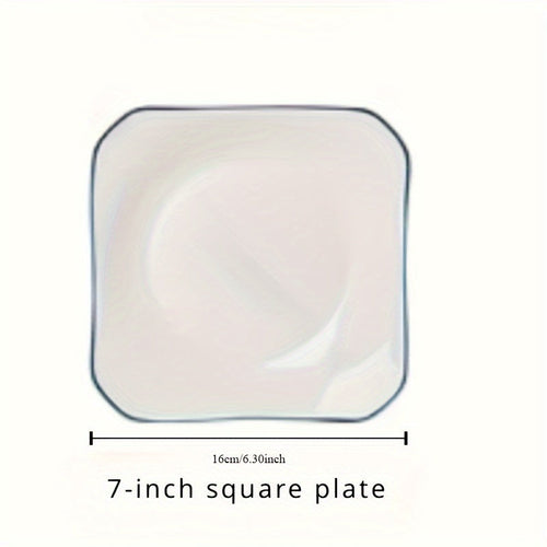 JapaneseStyle Ceramic Plate Set  Versatile Minimalist Elegance