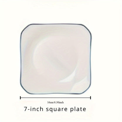JapaneseStyle Ceramic Plate Set  Versatile Minimalist Elegance