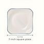 JapaneseStyle Ceramic Plate Set  Versatile Minimalist Elegance