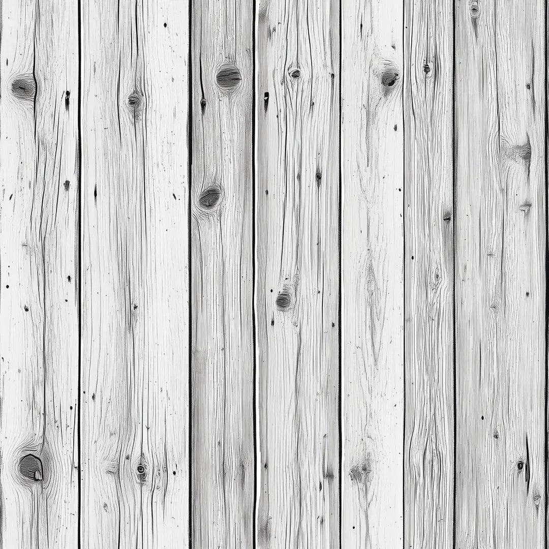 Silvered Timber Plank Wallpaper
