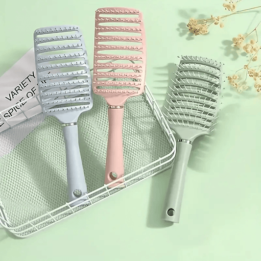 1 Piece Nylon Women's Curly Hair Comb – Heat & Moisture Resistant Scalp Massage & Styling Tool