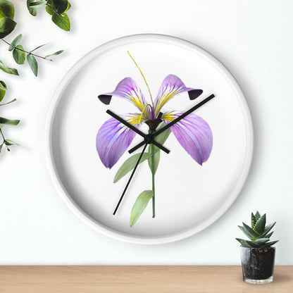 Purple Flower Wall clock