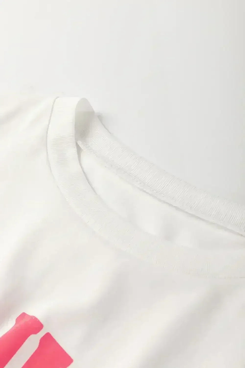 White FLOWER MARKET Letter Graphic T Shirt