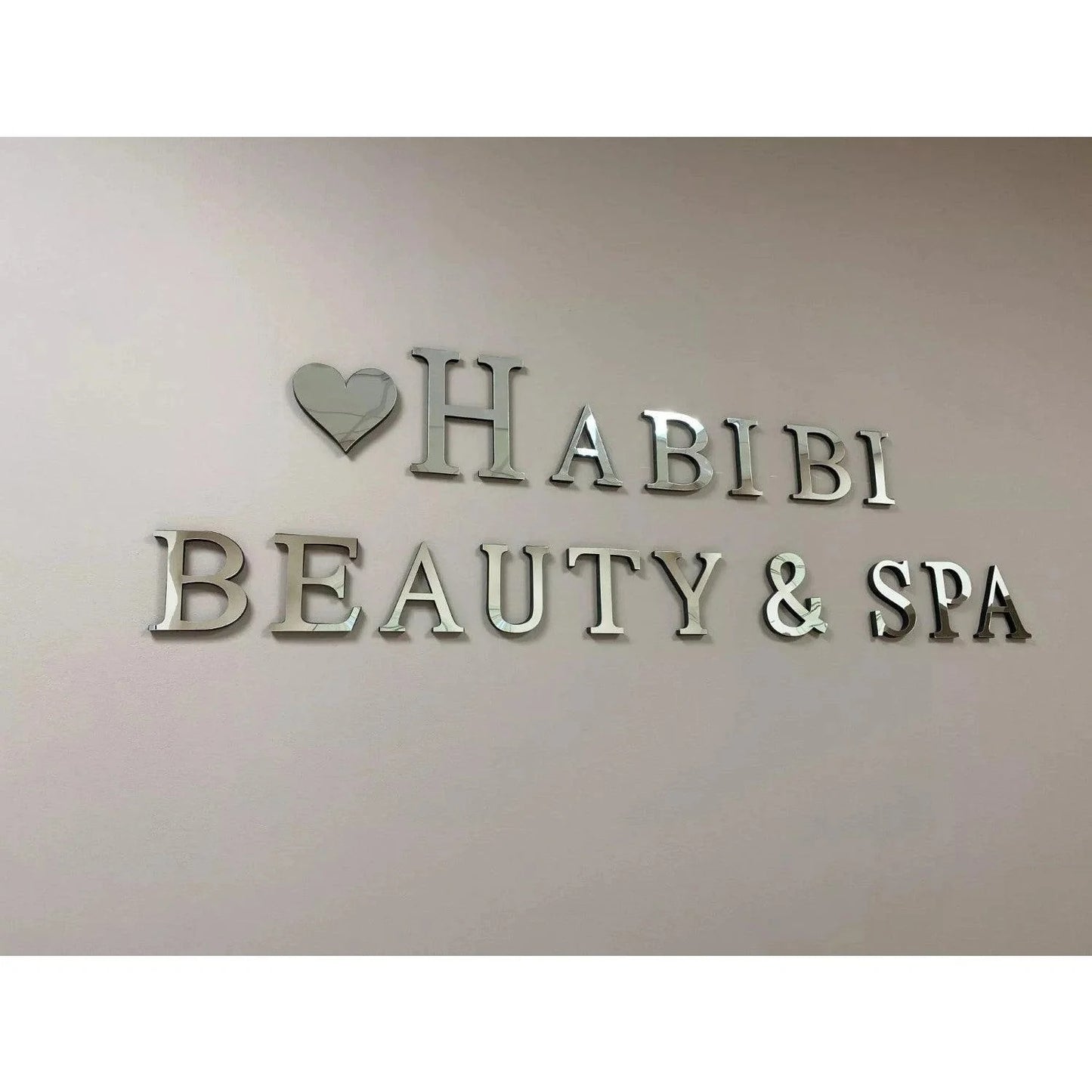3D Acrylic Letter Wall Decor Stickers 26-Pack