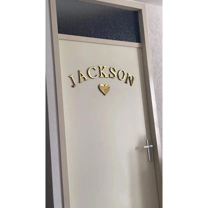 3D Acrylic Letter Wall Decor Stickers 26-Pack