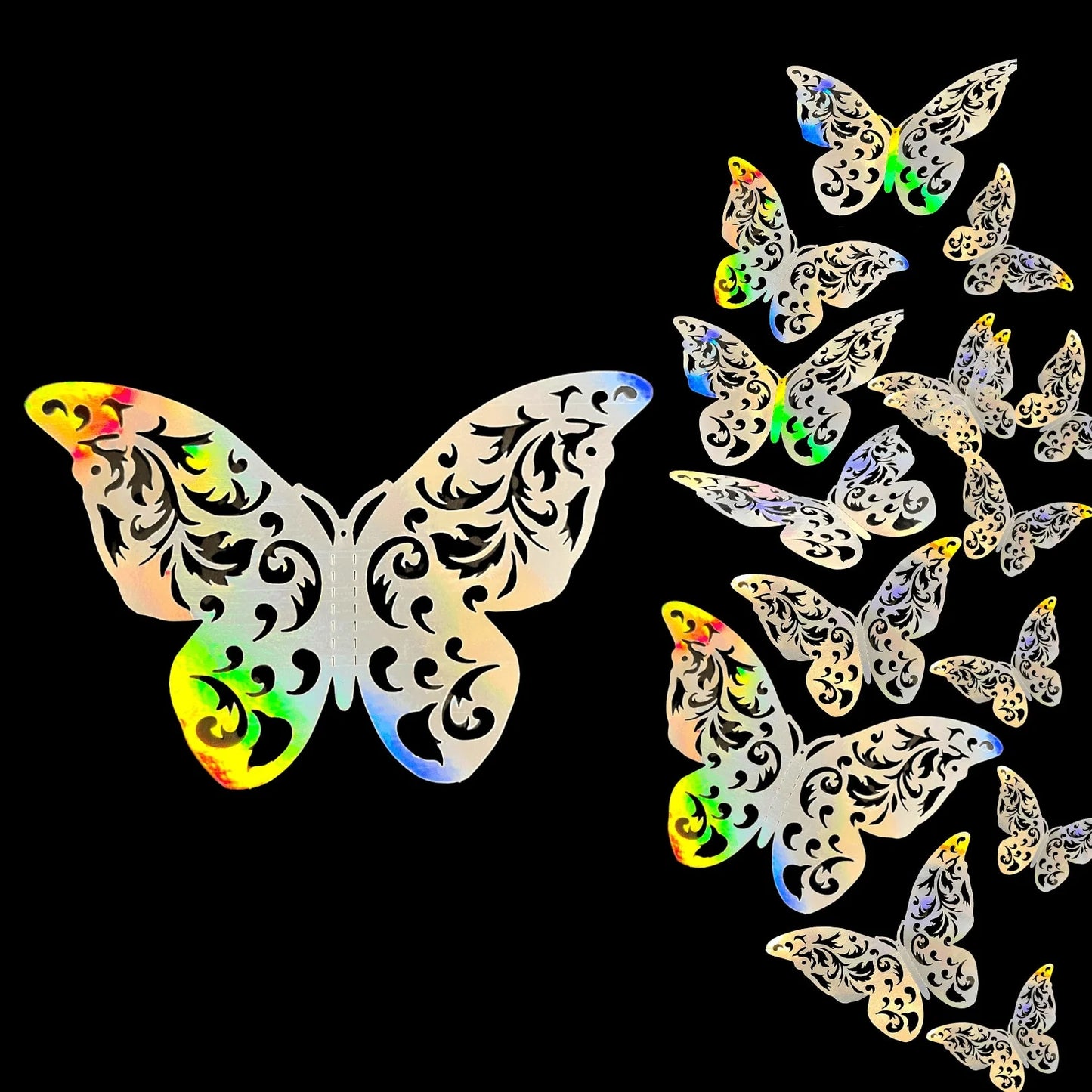 3D Butterflies Kids Room Wall Decor 12-Pack