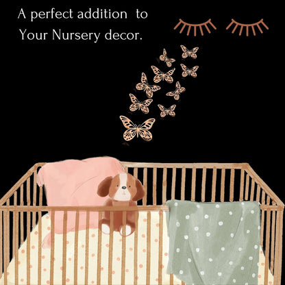 3D Butterflies Wall Decor Kids Room Stickers