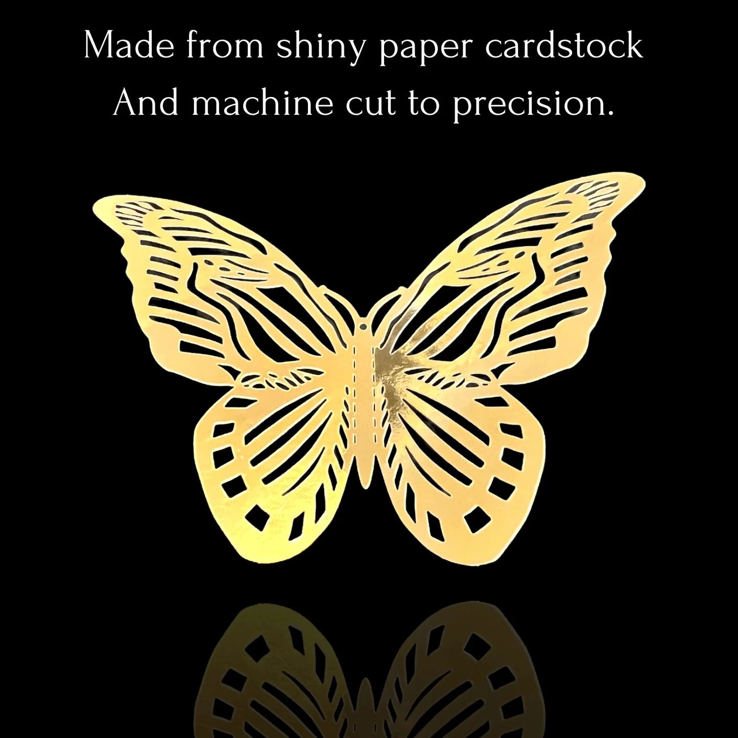 3D Butterfly Craft Wall Decor Stickers 12-Pack