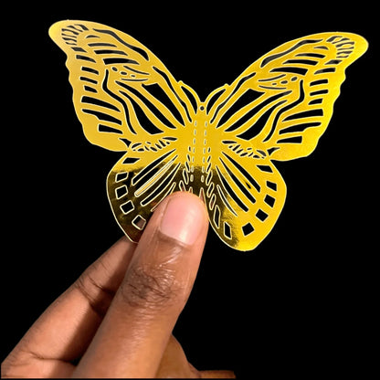 3D Butterfly Craft Wall Decor Stickers 12-Pack