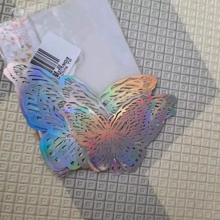 3D Butterfly Craft Wall Decor Stickers 12-Pack