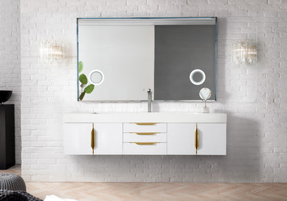 Columbia 72" Single Wall Mount Vanity Cabinet