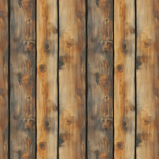 Fireside Cabin Wood Plank Wallpaper