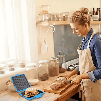 Quick & Crispy Toastie Maker – No Grill, No Mess, Just Microwave!