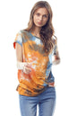 Tie-Dye Twist Front Short Sleeve Top | Apparel | Kitchen + Metal